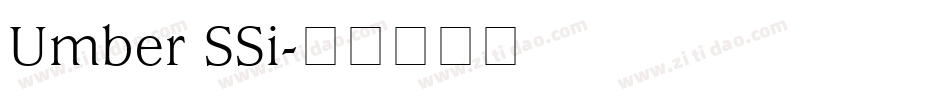 Umber SSi字体转换